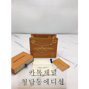 루이비통 lv 로고 목걸이 & 브레이슬릿 set